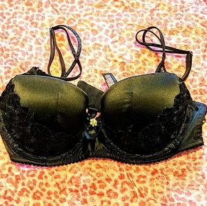 VS VERY SEXY BALCONETTE BLK BRA,  34B